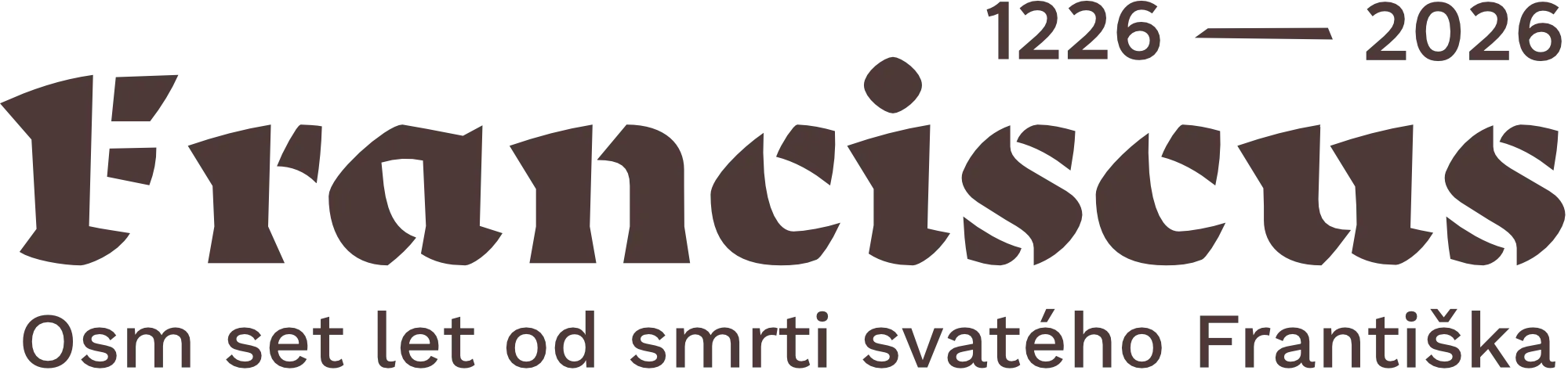 Logo s odkazem na stránku o sv. Františku z Assisi